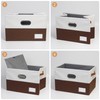 EITMOW Foldable Fabric Storage Boxes with Lids, Collapsible Versatile Bins