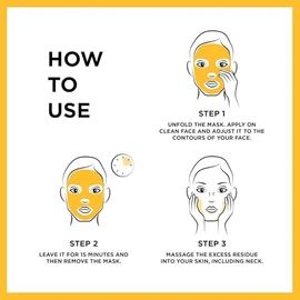 Garnier Vitamin C Brightening & Glow Boosting Serum Sheet Face Mask, Energisng, Hydrating and Illuminating Mask for Dull Skin, Cruelty Free & Vegan Ti