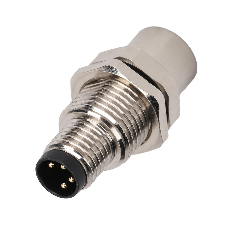 M8‑I4 Brass Industrial Connector Adapter M8 IP67 Waterproof Connector 4pin