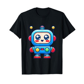 Cute Robot Heart Love Design Boy Girl Toys Engineer Space T-Shirt
