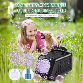Bubble Maker Machine for Parties | High Output Bubble Blower - Professional Automatic Bubble Maker, High Output Bubble Blower, Handheld Kids Bubble Maker for Parties Outdoor