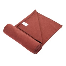 Evolution Earth Yoga Towel-Ground and Grip Soft Yoga Mat Towel (73 in x 26 in) Sedona (Terracotta) Non Slip Yoga Towel-Easy Clean and Quick Drying Yoga Mat Towel for Hot Yoga- Sweat Absorbent
