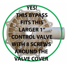Kenmore, GE, Whirlpool, Morton, EcoWater, etc. 7345396 - 1" Softener Bypass Valve Kit + (2) adapters, (4) o-rings, (4) clips