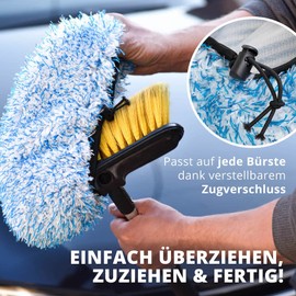 LICARGO® Premium Brush Cover - für eine schonende Wäsche ohne Kratzer - extra weicher & saugfähiger Waschbürstenüberzug - für alle Bürsten Brushcover SB Waschanlage, Bürstenüberzug Waschbox