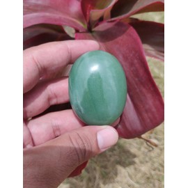 Stone City Green Aventurine Palmstone Crystal, Healing Stone, Meditation Crystal, Natural Stone (2.82 OZ / 80 Gm) (2.64 OZ / 75Gm)