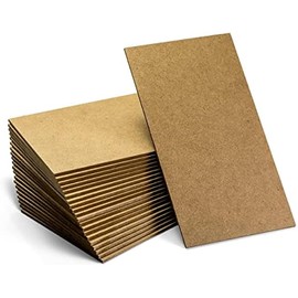 Officemate 5”x9” MDF Board for Crafts, Medium Density Fiberboard, Board 1/8 Inch Thick, Hardwood Board 20PK (83154),Brown