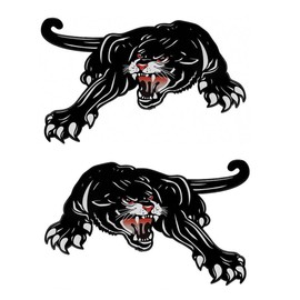 duoyif Auto Aufkleber Schwarz Panther Aufkleber Schwarz Leopard Autoaufkleber Zubehör Cool Stickers Decal Für Auto Motorrad Motorhaube Motorradhelm lkw Dekor 20cm 2Stück (b)