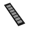 60x300mm Air Vent Cover - Aluminium Ventilation Grille - Black