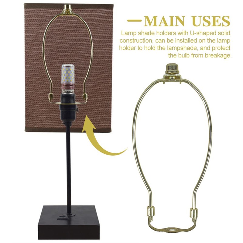 8 inch Lamp Shade Harp Holder Lamp Harp Adapter, Iron