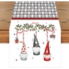 khevga Table Runner Christmas Gnome Christmas 140 x 40 cm