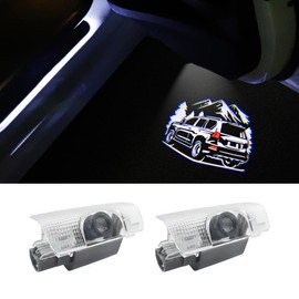 2 PCS LED Car Door Logo Lights Compatible for GX400/GX460 2010-2023 Courtesy Projector Laser Welcome Lamp Puddle Lights Kit Car Accessories (Mountain, GX400/GX460 2010-2023)