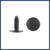 INFINAUTO 40pcs 5mm Hole Dia Plastic Bolt Rivets Fastener Clips