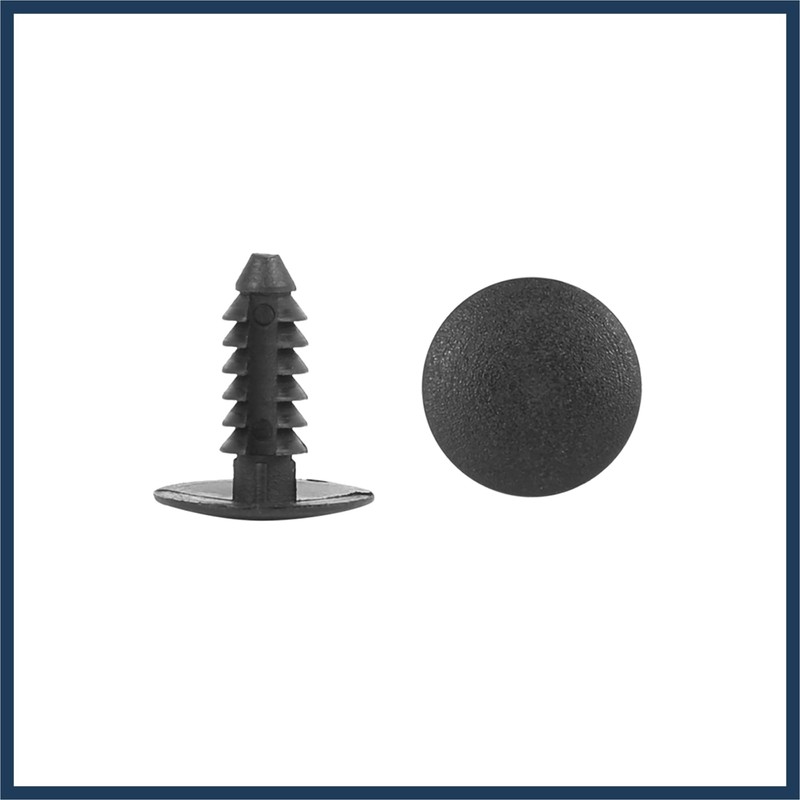 INFINAUTO 40pcs 5mm Hole Dia Plastic Bolt Rivets Fastener Clips