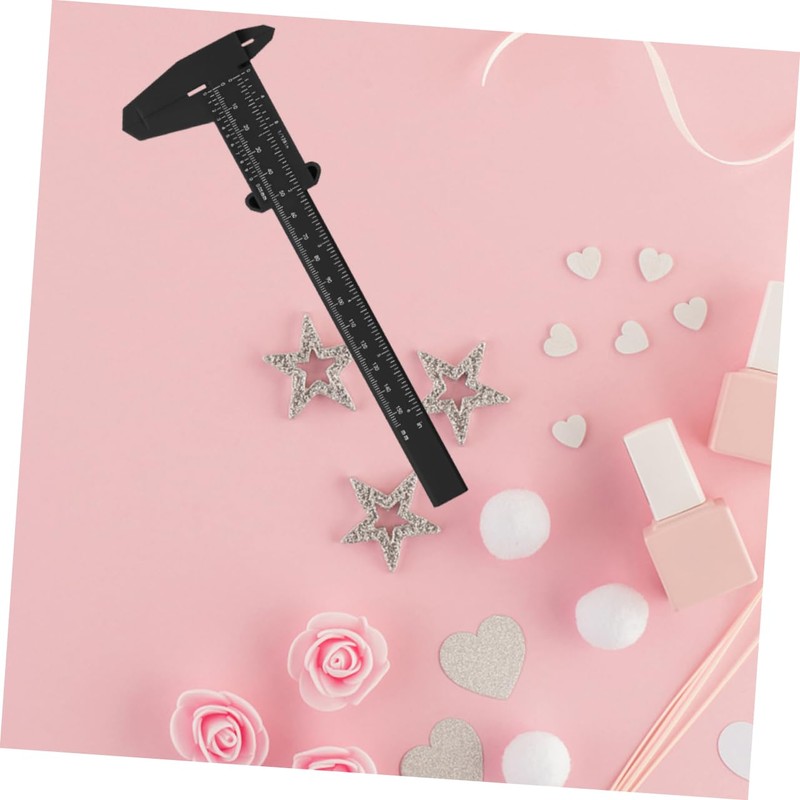 Angoily 6pcs Eyebrow Calipers Dual Scale Ruler for Precise Eyebrow