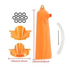 Oil Fill Funnels Primary Case Oil Filter Funnel Set with 10 Pack Primary Drain Plugs O-Rings Compatible with Harley Sportster Dyna Softail Touring