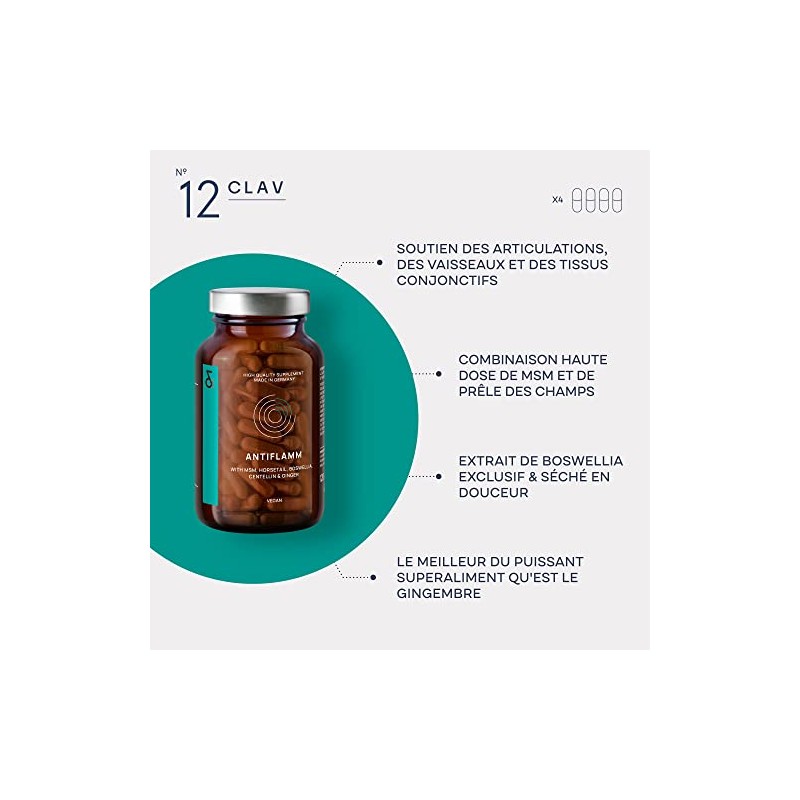 N°12 ANTIFLAMM - Anti-inflammatory & Joint Health with Boswellia Serrata