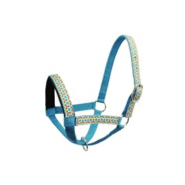 Derby Originals Patterned Double Layer Nylon Figure-8 Cow Halters and Sizes