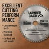 LUMBER JACK 160mm Circular Saw Blade, 48T Carbide Teeth, 20mm