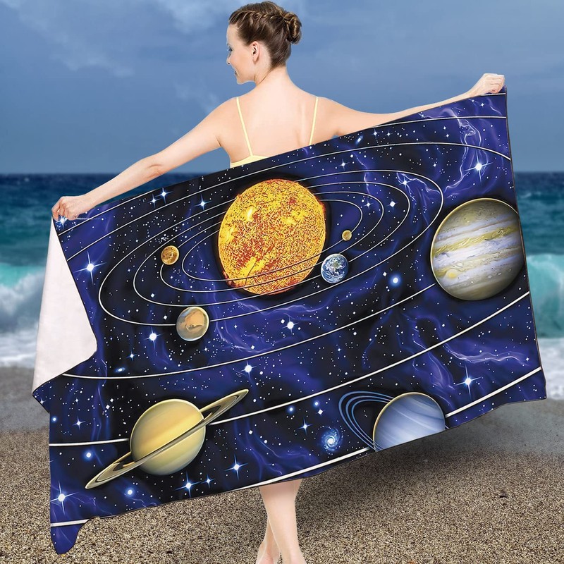 Zomer Beach Towel Large 90 x 180 cm Quick-Drying Microfibre
