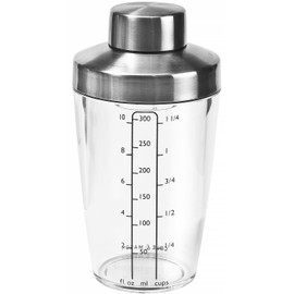 Cole & Mason H106999 Salad Dressing Shaker, Transparent/Silver