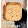 400 PCS 8 Inch Air Fryer Liners Paper Disposable Square,
