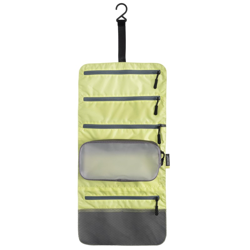 Cocoon Hanging Toiletry Kit Minimalist Light, Star Grey/Wild Lime, Lime