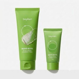 non-plane [Clean pores/National Cleansing Foam] Be-Plain Mung Bean Mildly Acidic Cleansing Foam Planning 160ml+40ml Planning 100702 / [말끔모공/국민클폼]비플레인 녹두 약산성 클렌징폼기획 160ml+40ml 기획 100702