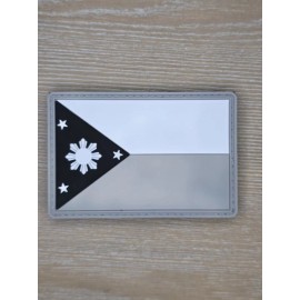 Unbranded PHILIPPINES COUNTRY FLAG FILIPINO EMBLEM ACU GRAY 3D PVC TACTICAL HOOK PATCH
