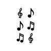 SanerLian Guitar Music Temporary Tattoo Sticker Watercolor Waterproof Adult Men