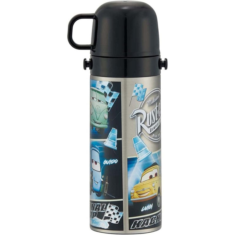 Skater SKDC4-A Children's Stainless Steel Water Bottle, 2-Way Direct Drinking,