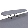 Household Essentials Wide Mega Ironing Board 4-Leg, Steel Top Pressing