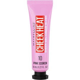 Maybelline Cheek Heat Gel-Cream Blush Makeup, Lightweight, Breathable Feel, Sheer Flush Of Color, Natural-Looking, Dewy Finish, Oil-Free, Pink Scorch, 1 Count