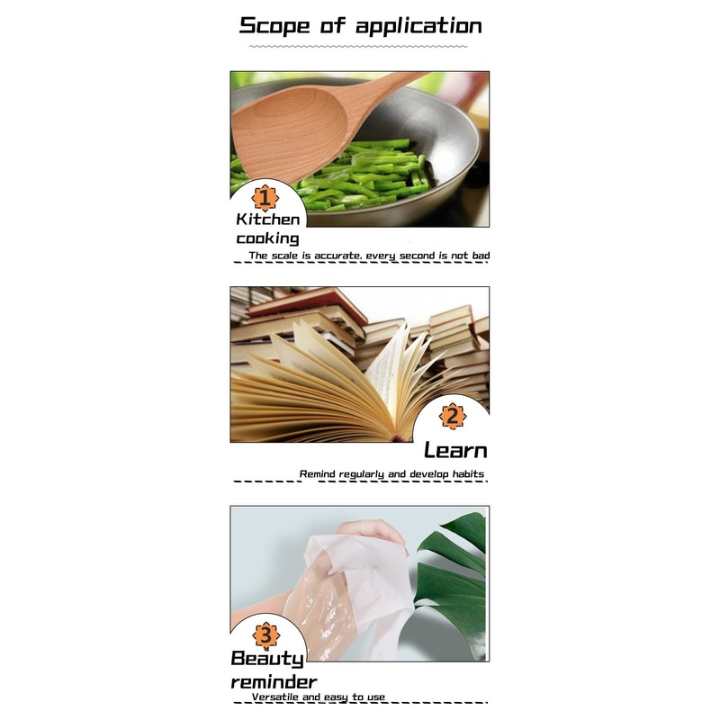 VINPAM-Digital Kitchen Timer with Magnetic Back, Vertical Stand, and Hang