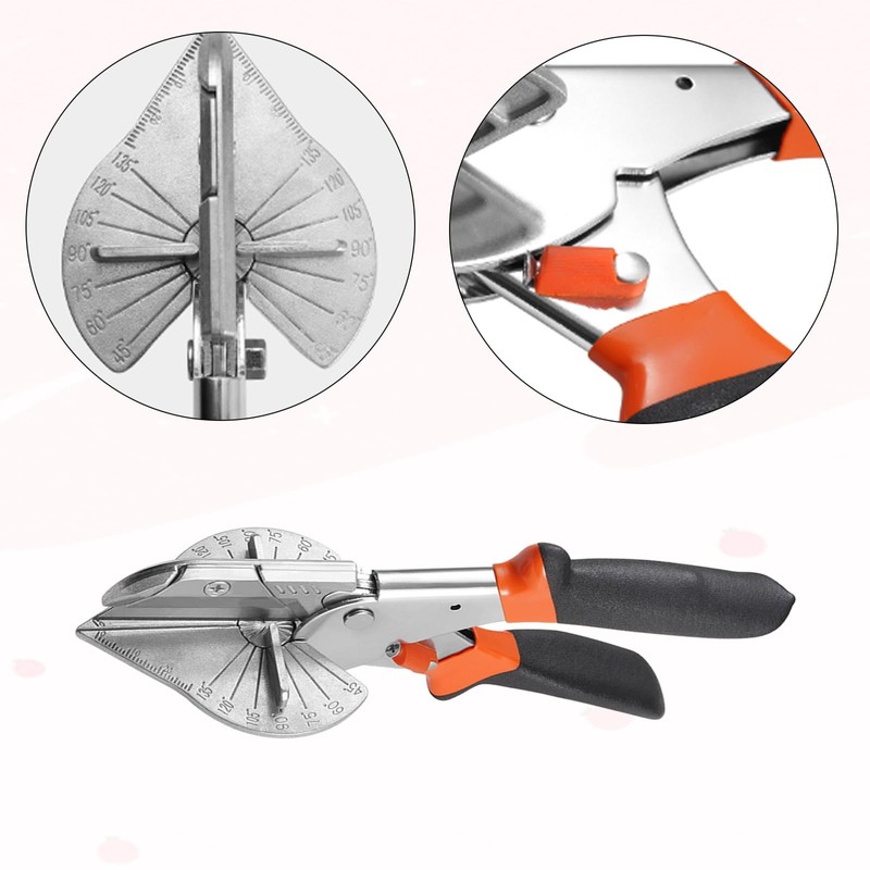 BRIOTA Mitre Scissors, Angle Scissors, Sealing Scissors, Multifunctional Trunking Scissors,