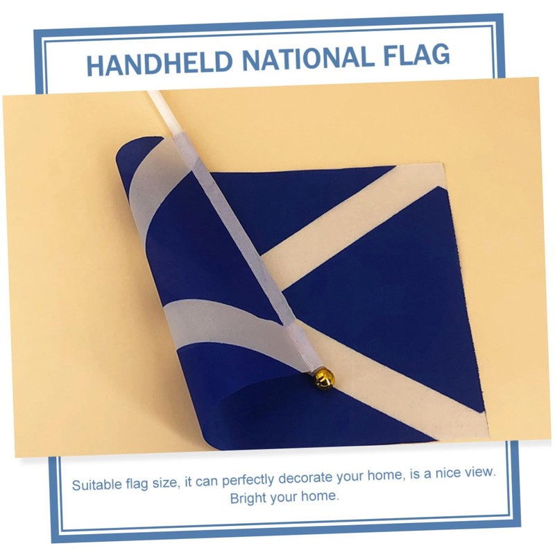 BIUDECO Hand Waving Scottish Flags 20pcs Mini Flags for Sports