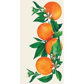 Decorative Dinner Guest Paper Napkins - Paper Guest Towels for Bathroom Pack of 16 - Orange