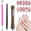 3PCS Cat Eye Nail Magnet for Nails, 3-in-1 Magnetic Tool