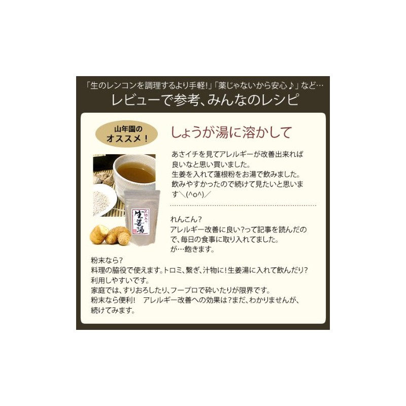 【国産 100%】蓮根粉 100g×3袋セット 無添加 熊本県産 巣鴨のお茶屋さん 山年園