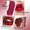 evpct CmaaDu 1Pcs Mauve Liquid Matte Lipstick Lipgloss Set for