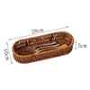 Imitation Rattan Bread Basket Multipurpose Woven Rattan Storage Tray Kitchen