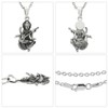 [Shinjuku Ginokura] Saraswati Silver 925 Necklace, Pendant, Charm, Hindu God,
