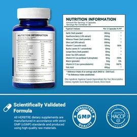 Vitamin Tinnitus Relief Supplement, Tinnitus Relief for Ringing Ears, Natural Herbal Formula for Ear Health, Hearing Loss, Buzzing, Clicking Ear Noise Reduction,120 Vegan Capsules