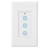 Nexete Smart Wi-Fi Triple Light Switch,3 Individual Single Pole Switch,Remote