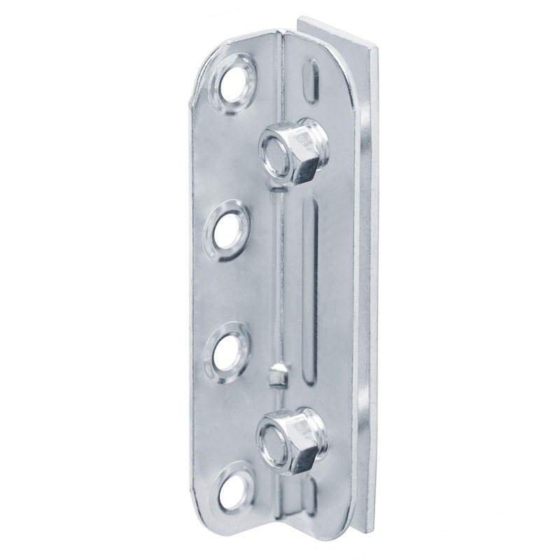 8 Sets No Mortise Bed Frame Brackets,4¼"x1”Bed Rail Clips Plates