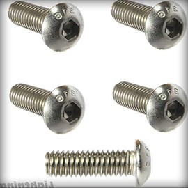 New Pack of 10 Pcs Button Socket Cap Hardware Machine Screws Kit 316 Stainless Steel Marine Grade 8-32 X 1/2" inch Set Warranity by Pr-Merchant