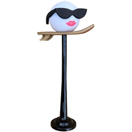 Coolballs Cool Wahine Surfer Surfing Antenna Topper/Car Topper (Includes Coolballs Car Magnet Buddy Magnetic Car Topper Stand)