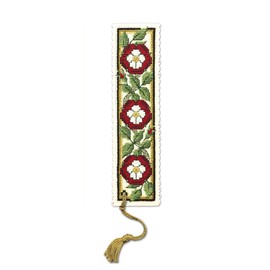 Textile Heritage Heraldic Rose Counted Cross Stitch Bookmark Kit