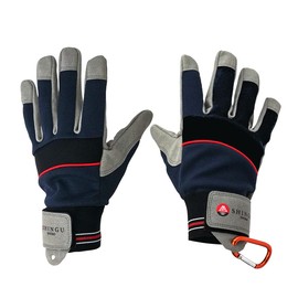 Shingu 35053 Vibration Reduction Gloves, Medium, Built-in Cushion Pad, Durable, Soft, Carabiner, Dampening, Artificial Leather, Reduces Numbness, Grass Trimmer, Chainsaw, Safety, Vibration, Chainsaw, Work, Protection, Gloves, Outdoor, Gardening, Commerci