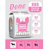 Dono Dog and Cat Nappies for Female Dogs, 40 Pack