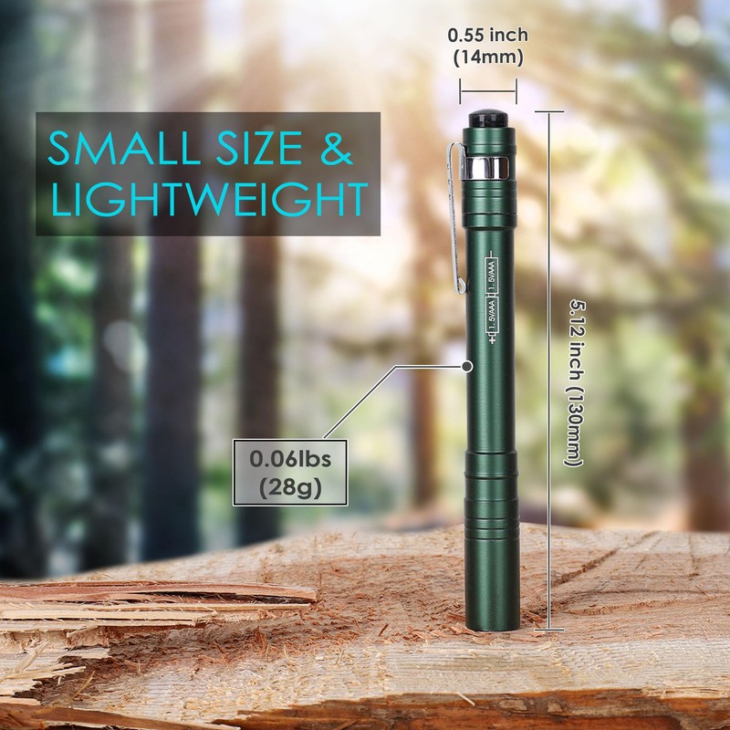 FASTPRO 18-Pack Pen Light, Aluminum LED Penlights with Batteries Included&